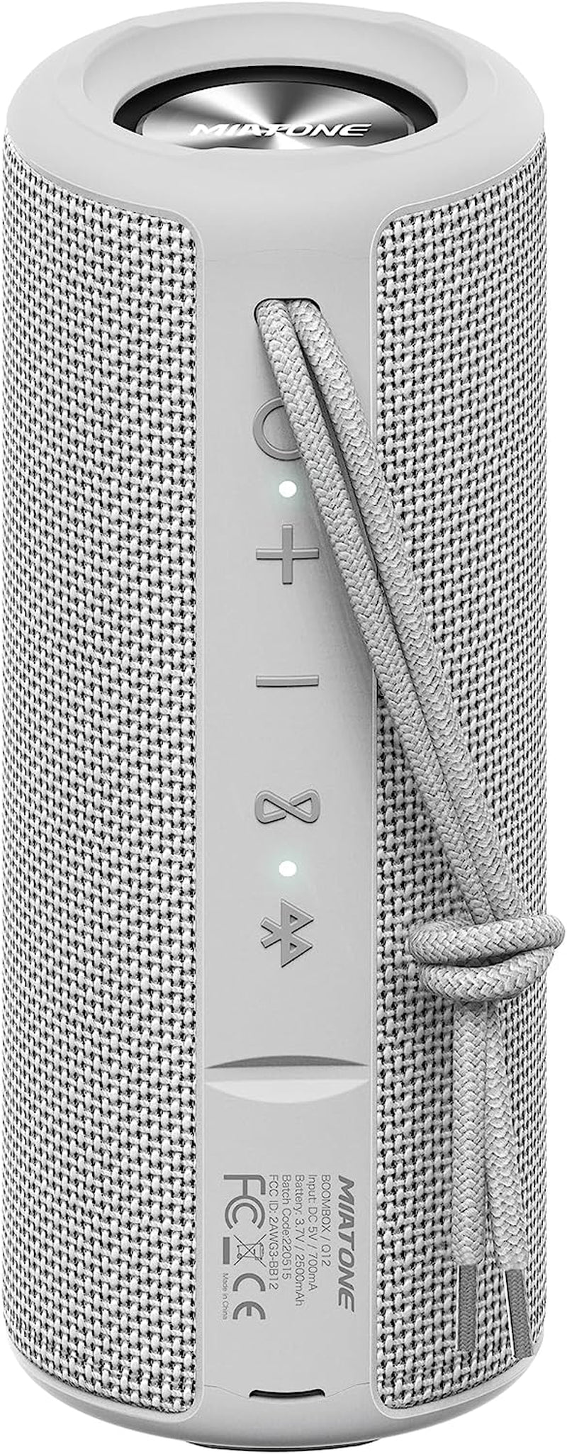 Boombox Portable Bluetooth Speaker Wireless Outdoor Waterproof Speaker - Grey